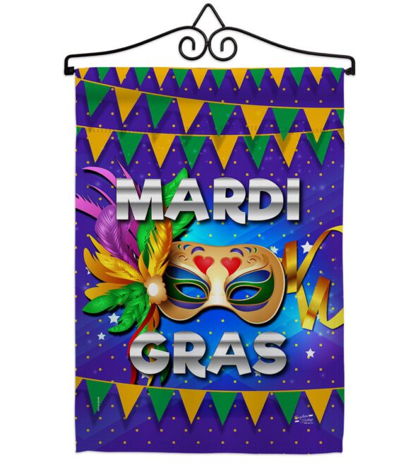Fat Tuesday - Mardi Gras Spring Vertical Impressions Decorative Flags HG137347 Made In USA - Image 7