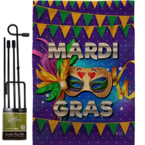 Garden Flag Mardi Gras GS137347 B