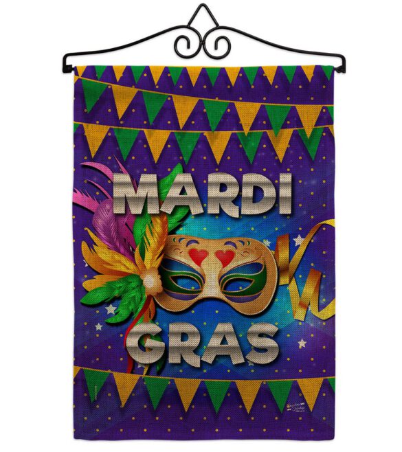 Fat Tuesday - Mardi Gras Spring Vertical Impressions Decorative Flags HG137347 Made In USA - Image 17