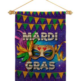 Garden Flag Mardi Gras GS137347 B 05