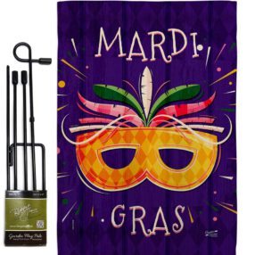 Garden Flag Mardi Gras GS137361