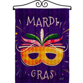 Garden Flag Mardi Gras GS137361 02