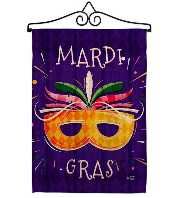 Beads Festival - Mardi Gras Spring Vertical Impressions Decorative Flags HG137361 Made In USA - Image 7