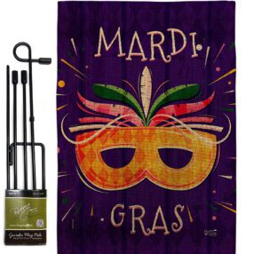 Garden Flag Mardi Gras GS137361 B
