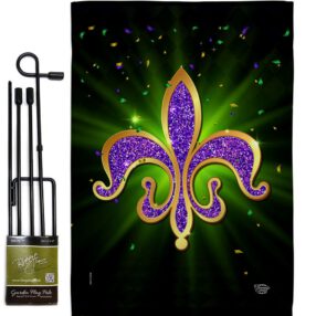 Garden Flag Mardi Gras GS192436