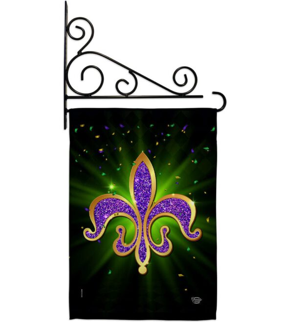 Fleur De Lis - Mardi Gras Spring Vertical Impressions Decorative Flags HG192436 Made In USA - Image 8