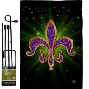 Garden Flag Mardi Gras GS192436 B
