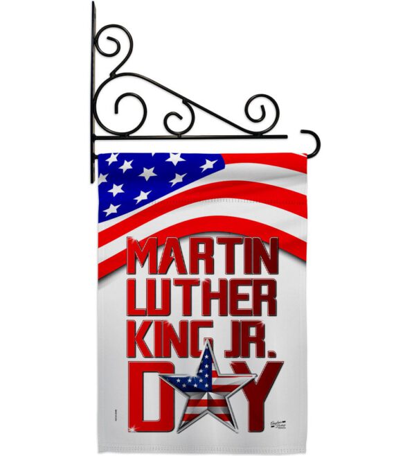 Happy MLK Day - Patriotic Americana Vertical Impressions Decorative Flags HG130314 Made In USA - Image 17