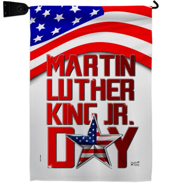 Happy MLK Day - Patriotic Americana Vertical Impressions Decorative Flags HG130314 Made In USA - Image 18