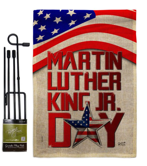 Happy MLK Day - Patriotic Americana Vertical Impressions Decorative Flags HG130314 Made In USA - Image 25