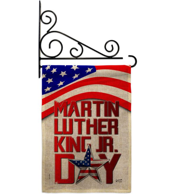 Happy MLK Day - Patriotic Americana Vertical Impressions Decorative Flags HG130314 Made In USA - Image 38