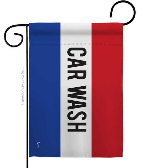 Car Wash - Merchant Special Occasion Vertical Impressions Decorative Flags HG140782 Made In USA