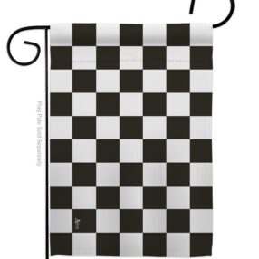 Black Checker - Merchant Special Occasion Vertical Impressions Decorative Flags HG140824 Made In USA