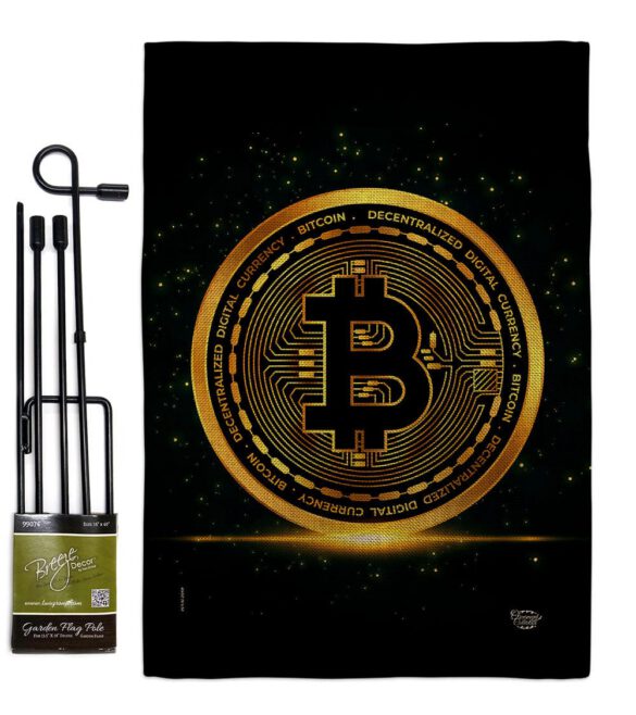 Bitcoin - Merchant Special Occasion Vertical Impressions Decorative Flags HG192639 Made In USA - Image 14