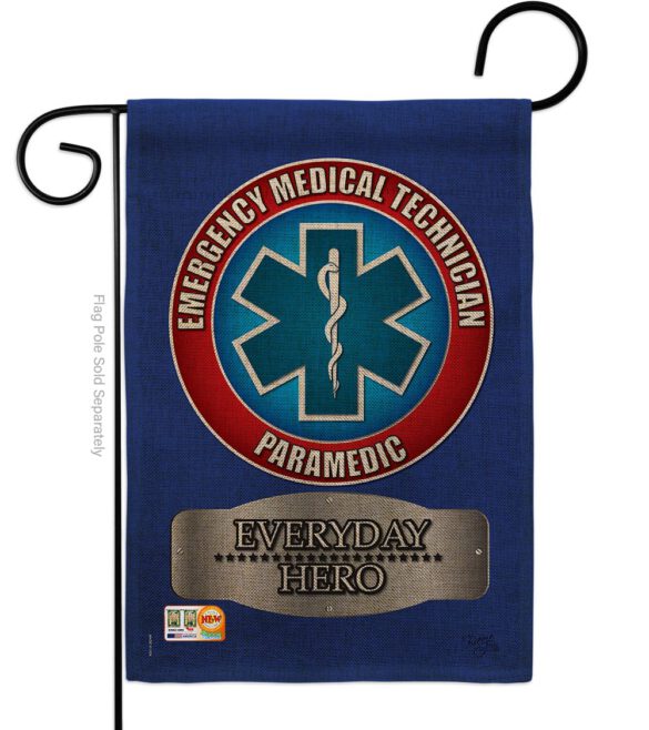 EMT - Military Americana Vertical Impressions Decorative Flags HG108009 Made In USA - Image 11