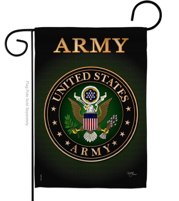 Army - Military Americana Vertical Impressions Decorative Flags HG108055 Made In USA - Image 2