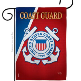 Coast Guard - Military Americana Vertical Impressions Decorative Flags HG108056 Made In USA