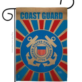 Coast Guard - Military Americana Vertical Impressions Decorative Flags HG108397 Made In USA