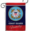 Coast Guard Proudly Family - Military Americana Vertical Impressions Decorative Flags HG108413 Made In USA
