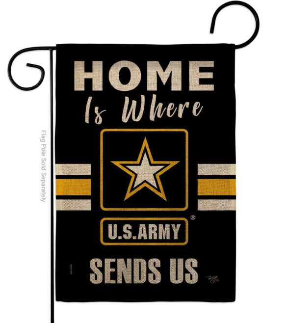 Home is Where US Army - Military Americana Vertical Impressions Decorative Flags HG108456 Made In USA - Image 11