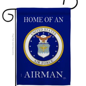 Home of Airman - Military Americana Vertical Impressions Decorative Flags HG108475 Made In USA