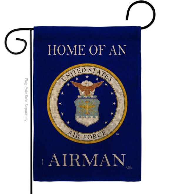 Home of Airman - Military Americana Vertical Impressions Decorative Flags HG108475 Made In USA - Image 11