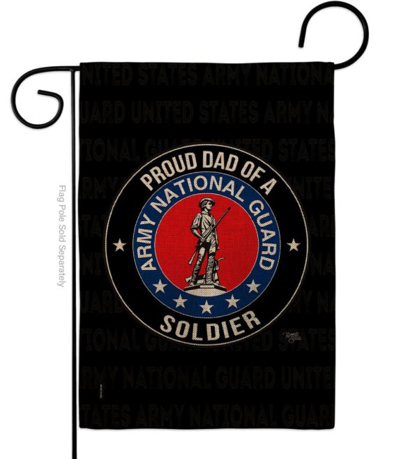 Army Proud Dad Soldier - Military Americana Vertical Impressions Decorative Flags HG108519 Made In USA - Image 12
