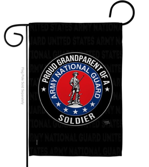 Army Proud Grandparent Soldier - Military Americana Vertical Impressions Decorative Flags HG108555 Made In USA - Image 2