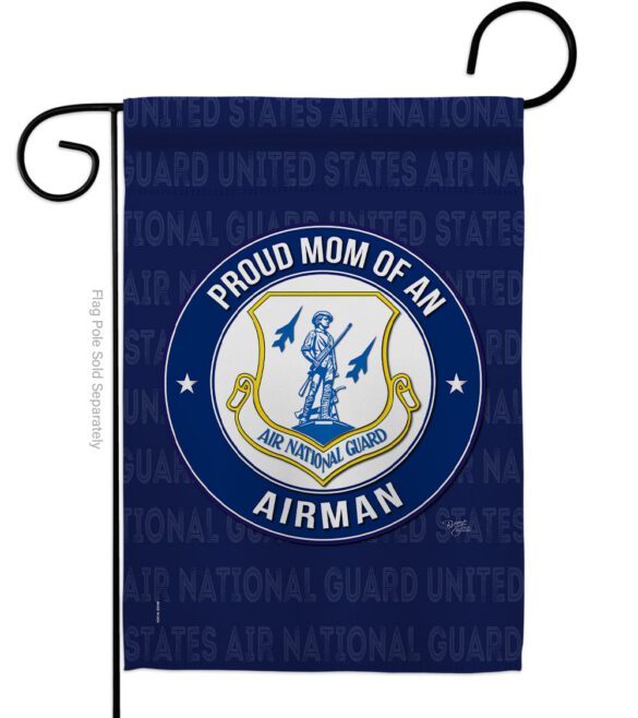 Air Force Proud Mom Airman - Military Americana Vertical Impressions Decorative Flags HG108570 Made In USA - Image 2