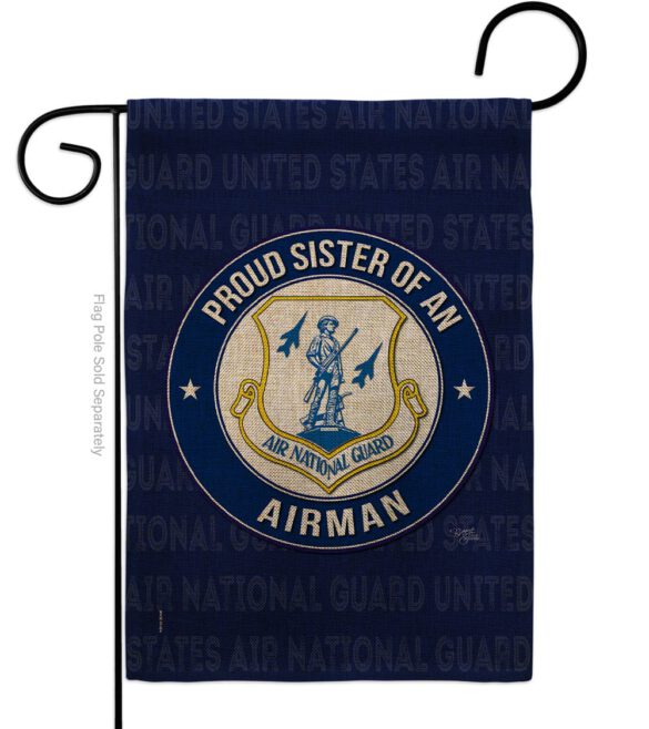 Air Force Proud Sister Airman - Military Americana Vertical Impressions Decorative Flags HG108579 Made In USA - Image 12