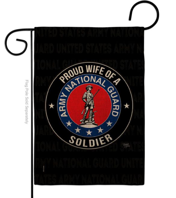 Army Proud Wife Soldier - Military Americana Vertical Impressions Decorative Flags HG108609 Made In USA - Image 12