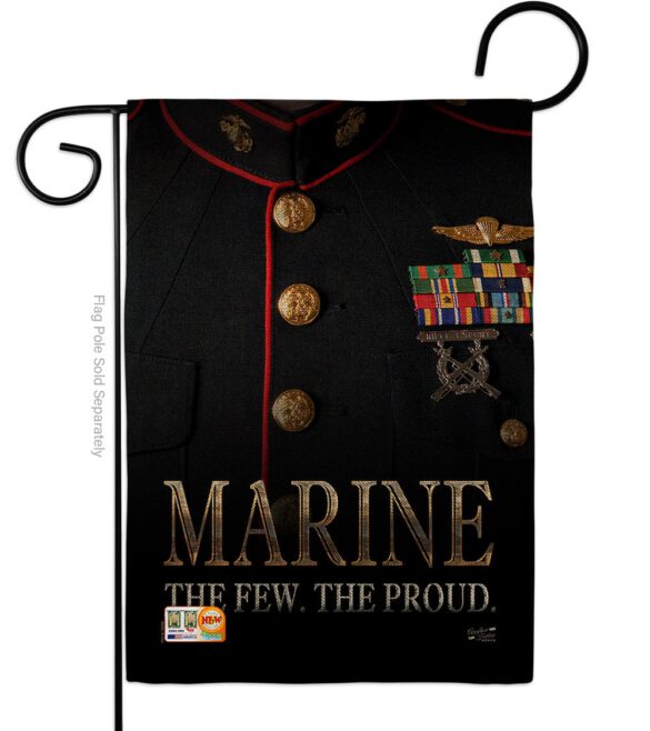 Dress Blue Marine - Military Americana Vertical Impressions Decorative Flags HG137137 Made In USA - Image 11