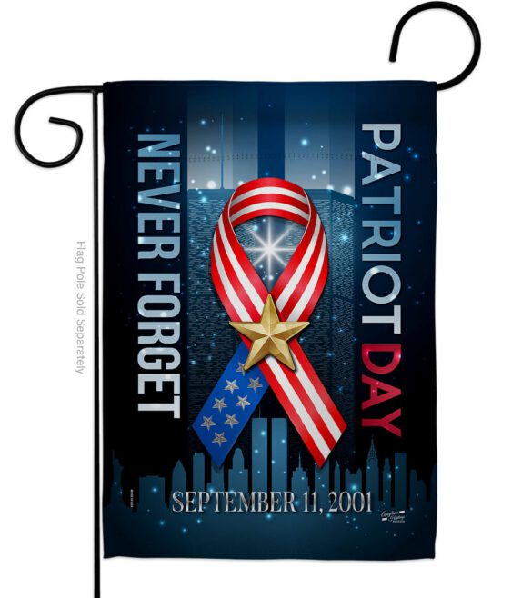 911 Never Forget - Military Americana Vertical Impressions Decorative Flags HG137290 Made In USA - Image 2
