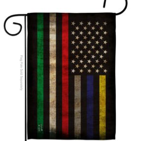 First Responders Line - Military Americana Vertical Impressions Decorative Flags HG137435 Made In USA