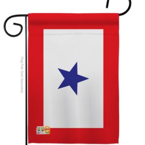 Blue Star - Military Americana Vertical Impressions Decorative Flags HG140343 Made In USA