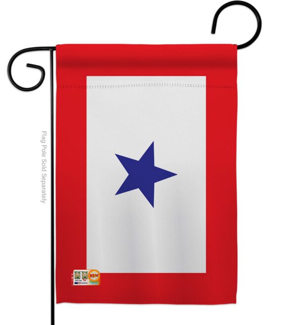 Blue Star - Military Americana Vertical Impressions Decorative Flags HG140343 Made In USA