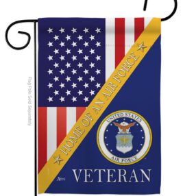 Home of Air Force - Military Americana Vertical Impressions Decorative Flags HG140606 Made In USA