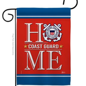 Coast Guard Home - Military Americana Vertical Impressions Decorative Flags HG140629 Made In USA