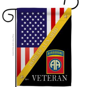 Home of 82nd Airborne - Military Americana Vertical Impressions Decorative Flags HG140891 Made In USA