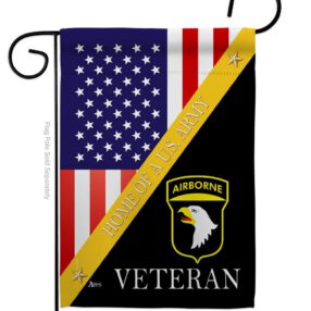 Home of 101st Airborne - Military Americana Vertical Impressions Decorative Flags HG140892 Made In USA
