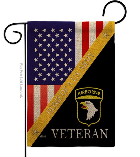 Home of 101st Airborne - Military Americana Vertical Impressions Decorative Flags HG140892 Made In USA - Image 11