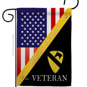 Home of 1st Cavalry Division - Military Americana Vertical Impressions Decorative Flags HG140896 Made In USA