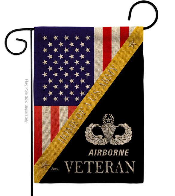 Home of Airborne - Military Americana Vertical Impressions Decorative Flags HG140900 Made In USA - Image 11