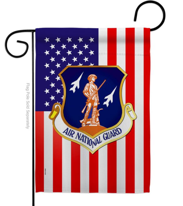 Air National Guard - Military Americana Vertical Impressions Decorative Flags HG170169 Made In USA - Image 2