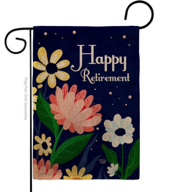 Happy Retirement - Military Americana Vertical Impressions Decorative Flags HG192580 Made In USA - Image 11