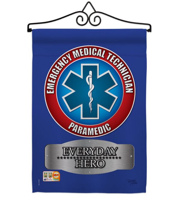 EMT - Military Americana Vertical Impressions Decorative Flags HG108009 Made In USA - Image 7
