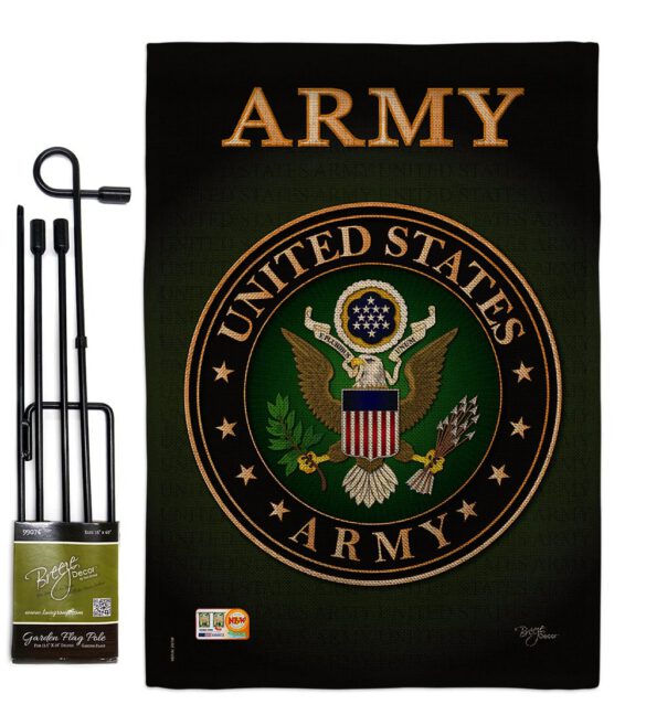 Army - Military Americana Vertical Impressions Decorative Flags HG108055 Made In USA - Image 14