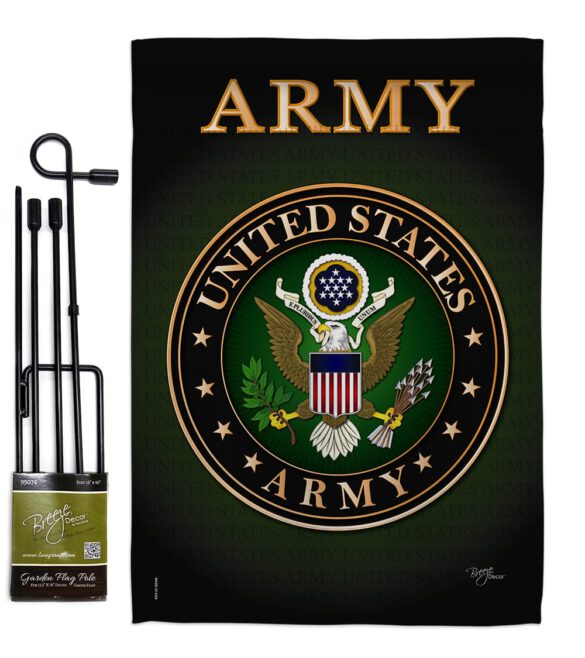 Army - Military Americana Vertical Impressions Decorative Flags HG108055 Made In USA - Image 5
