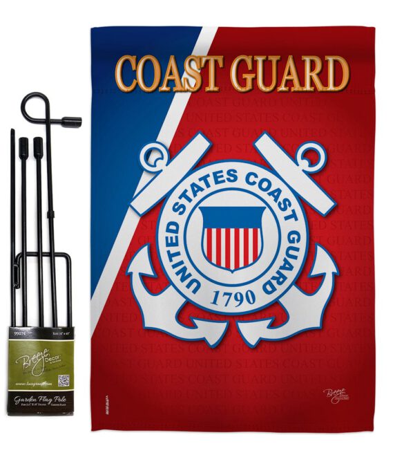 Coast Guard - Military Americana Vertical Impressions Decorative Flags HG108056 Made In USA - Image 4