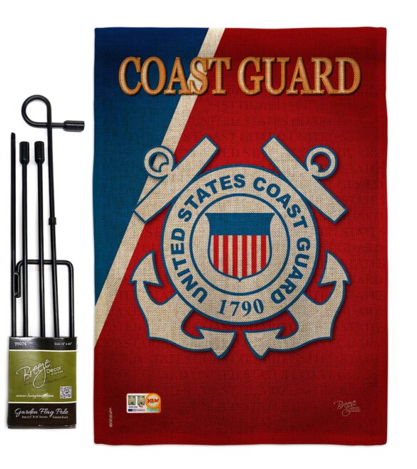 Coast Guard - Military Americana Vertical Impressions Decorative Flags HG108056 Made In USA - Image 12